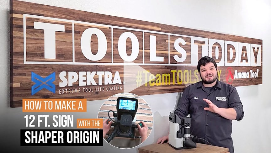 Cómo hacer un cartel de nogal de 12 pies utilizando Shaper Origin | ToolsToday