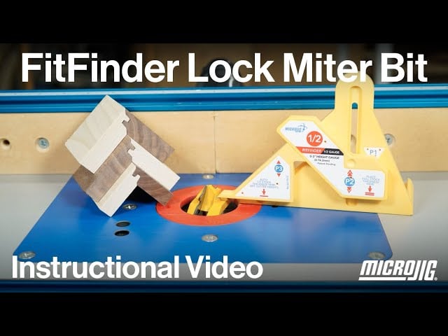 La broca de inglete FitFinder Lock - ¡Vídeo de instrucciones!