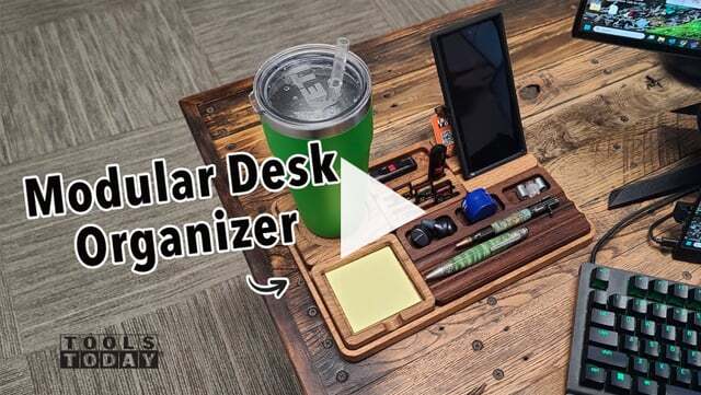 Cómo hacer un organizador de escritorio modular de madera | ToolsToday CNC Video