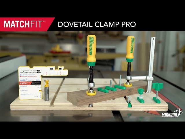 Presentación de MATCHFIT Dovetail Clamp Pro de MICROJIG