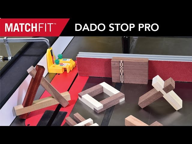 Plantilla para dado de anchura exacta de MICROJIG - MATCHFIT Dado Stop Pro