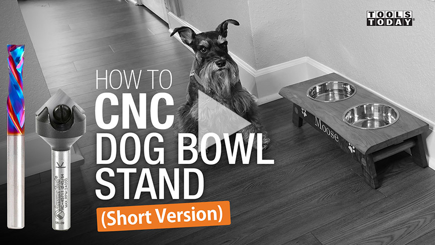 How To CNC: Soporte para cuencos de perro (versión corta) | ToolsToday