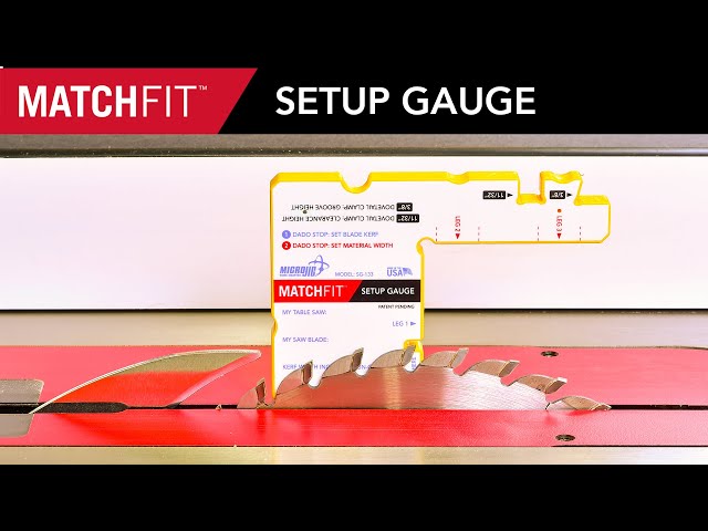 MATCHFIT Setup Gauge by MICROJIG (Accesorio para tope Dado)