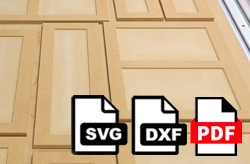 FREE MDF Simulated Shaker Style Door CNC Plans for use with AMS-263